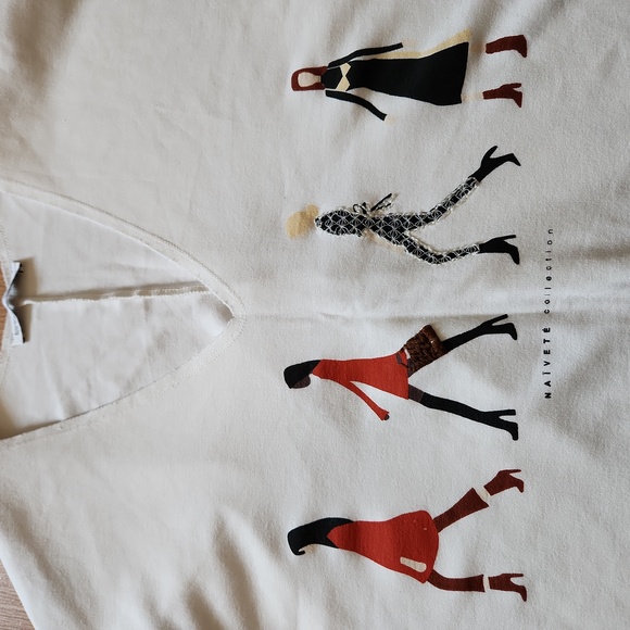 Zara cropped V-neck knit top - Picture 3 of 4